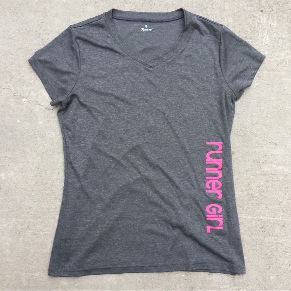 Grey Runner Girl Shirt